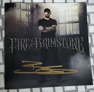 Brantley Gilbert Autographed Signed Cd Booklet Fire & Brimstone Deluxe Edition