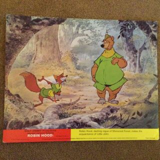 1952 Walt Disney - The Story Of Robin Hood - 1 Lobby Front Of House Card
