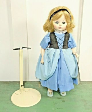Vintage Madame Alexander " Goldilocks " Doll 1520 Comes With Stand 13 " T