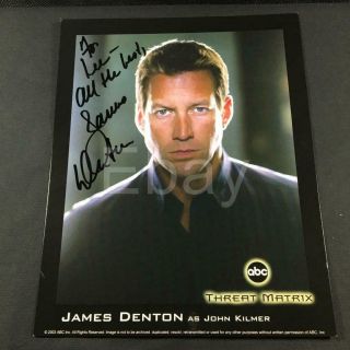 James Denton Threat Matrix Autographed Authentic Signed Signature Tv Photo A236