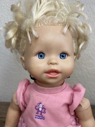 Mattel Fisher Price Little Mommy Play All Day Baby Doll Talking & 2