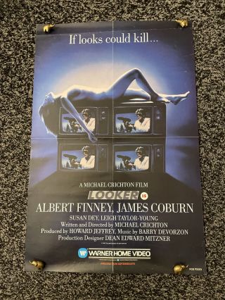 Albert Finney “looker” Video Shop Film Poster Uk