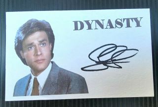 " Dynasty " John James Autographed 3x5 Index Card