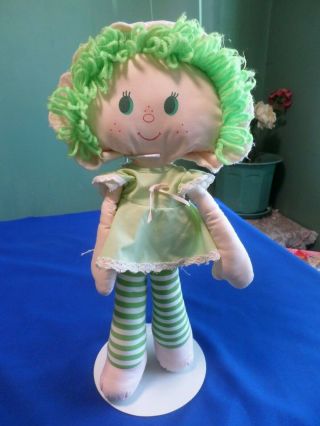 Vintage Strawberry Shortcake Lime Chiffon Plush Doll