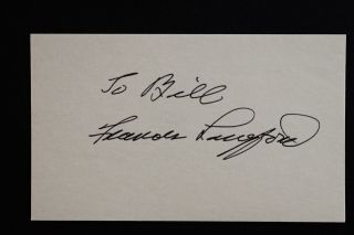 Singer/actress Frances Langford (1913 - 2005) Autograph Index Card