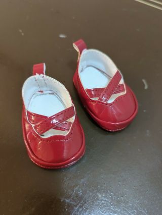 American Girl Bitty Baby Girl Red Patent Leather Shoes Replacement