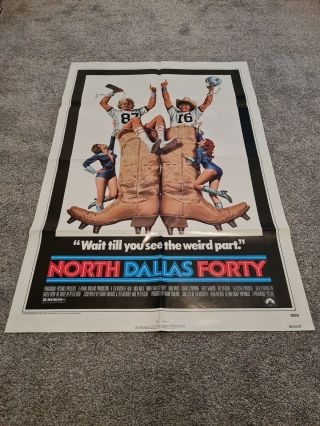 North Dallas Forty Movie Poster Nick Nolte Mac Davis Memorabilia 1979