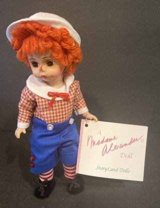 Madame Alexander Mop Top Billy Storyland Raggedy Andy 8” Doll W Tag