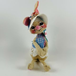 Adorable 1965 Vintage Annalee Mobilitee Easter Bunny Girl Bunny Rabbit E.  B.