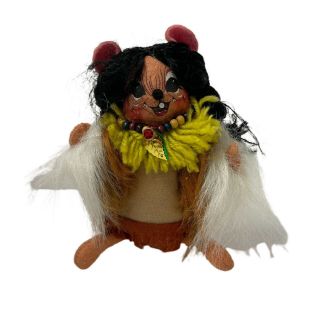 Annalee 2004 6 " Indian Girl Mouse Fall Thanksgiving Harvest With Tags