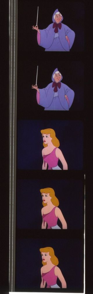 Cinderella 35mm Film Cell Strip Very Rare A43