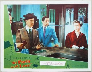 To Paris With Love 1955 Alec Guinness,  Odile Versois Us Lobby Card