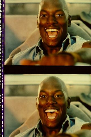 Tyrese Gibson 35mm Film Cells Strip 3 Roman Pearce 2 Fast 2 Furious Movie 2003