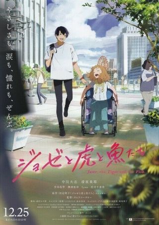 Josee,  The Tiger And Fish Japanese Anime Chirashi Mini Ad - Flyer Poster 2020 B
