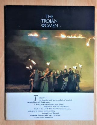 The Trojan Women 1971 Film Souvenir Brochure Katharine Hepburn Vanessa Redgrave