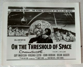 Poster Art Press Photo On The Threshold Of Space 1956 Scifi