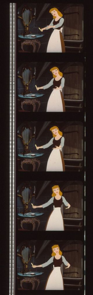 Cinderella 35mm Film Cell Strip Very Rare A201