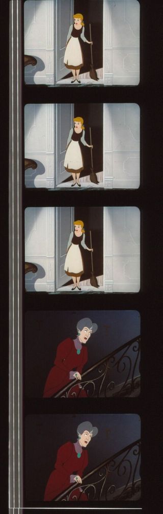Cinderella 35mm Film Cell Strip Very Rare A202