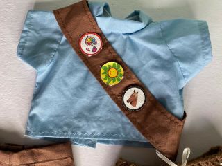 Doll Clothes Girl Scout/Brownie Hand Made Set 4 Pc Fits AG 18 