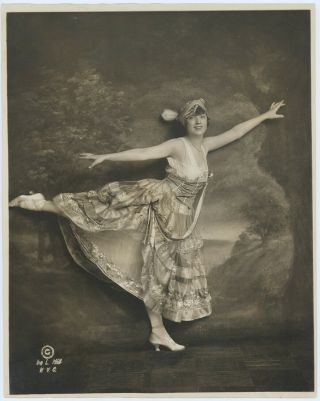 Ziegfeld Follies Showgirl Lucille Cavanaugh Vintage 1915 Ira L.  Hill Photograph