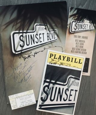 Sunset Blvd Betty Buckley Signed Autographed Broadway Musical Playbill Ticket