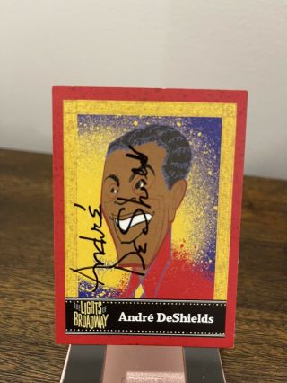 Lights Of Broadway Andre Deshields Signed Spring 2016 Trading Card