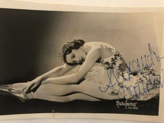 Signed Alexandra Danilova Photo By Maurice Seymour - Ballet Russe 1930s/1940s