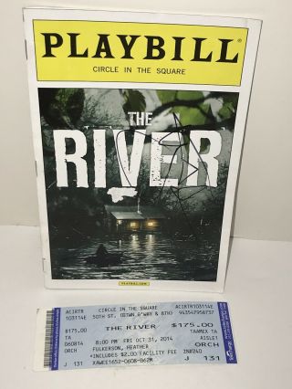 The River Broadway Theatre Playbill,  Ticket Preview Hugh Jackman Signed A28