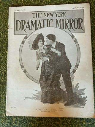 Two York Dramatic Mirror Oct 26 1910 & Oct 29 1913 D.  W.  Griffith Vaudeville