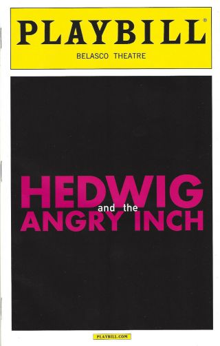 Andrew Rannells " Hedwig And The Angry Inch " John Cameron Mitchell 2014 Playbill