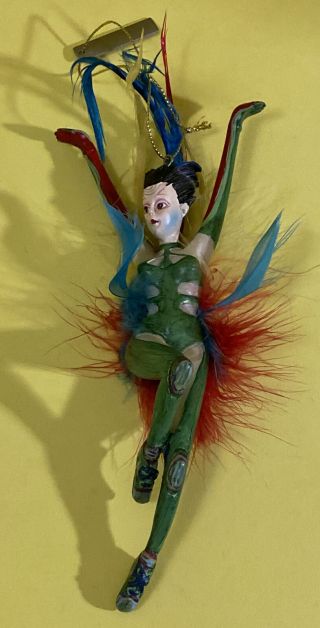 Cirque Du Soleil Dancing Girl With Feathers Ornament