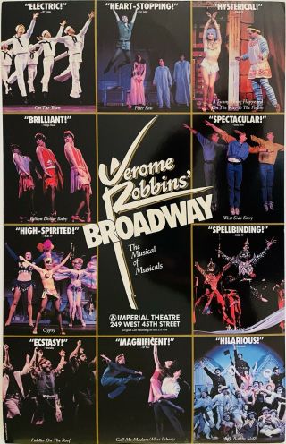Broadway Window Card Poster - Jerome Robbins 