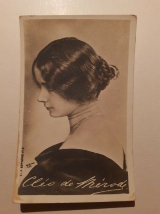 Antique Cleo De Merode French Dancer Postcard From 20 