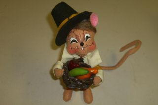 Annalee 6 " Pilgrim Boy Mouse 351013 Dated 2013 Authentic In Exc.  Cond.