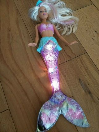 Barbie Dreamtopia Sparkle Lights Mermaid Doll With Colour Changing Tail And Swim