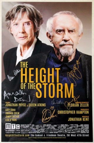 Full Cast Eileen Atkins,  Jonathan Pryce,  Signed Height Of The Storm Poster
