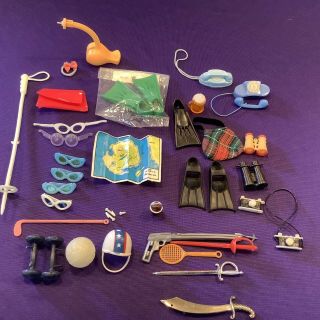 Barbie Doll And Family Accessories.  Over 25 Items.  (m - 18).