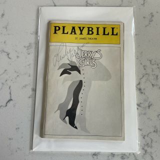 Broadway Jerry’s Girls 1986 Playbill Autographed By Leslie Uggams St.  James Thtr