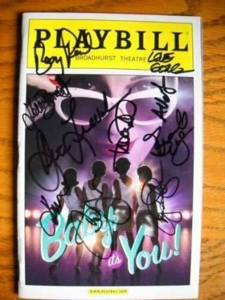 Cast Signed Opening Color Playbill Baby It 