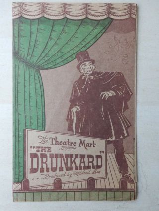 Theatre Mart Flyer - The Drunkard