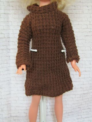 Vintage Sindy Doll 1965 Coffee Party Dress Made In England