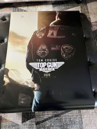 Top Gun 2020 Theatrical Poster 27x40 D/s Near See Photo