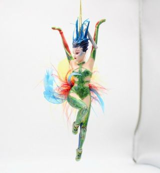 Cirque Du Soleil Authentic Ornament Colorful Feather Dancer Performer