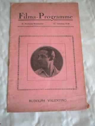 Vintage Programme Theatre Municipal De Saint Denis 1920s Rudolph Valentino