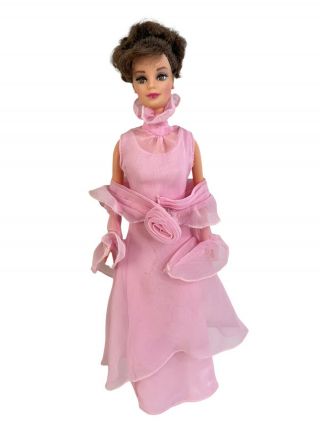 Audrey Hepburn As Eliza Doolittle My Fair Lady Barbie Doll Pink Organza Dress