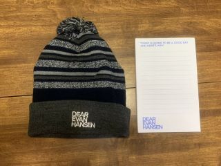 Dear Evan Hansen Bundle - Beanie Hat And Notepad