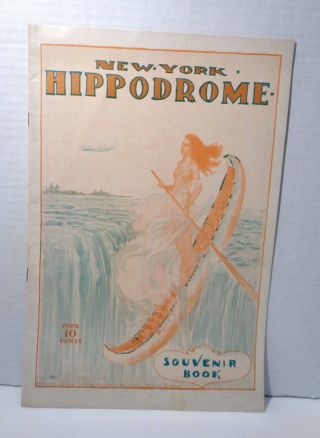 Vintage 1911 York Hippodrome Souvenir Program