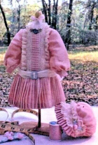 24 " & 26 " Antique French Bru/jumeau - German Child Doll Dress Hat Underwear Pattern