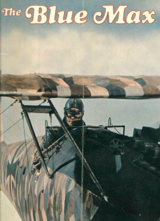 The Blue Max Movie Souvenir Program 1966 Ww One Aviation George Peppard Avn