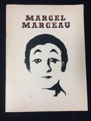 1979 Marcel Marceau,  " The Story Of Bip " Theatre Tour Program